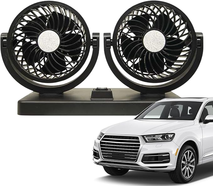 Ventilador Coche Doble Cabeza USB