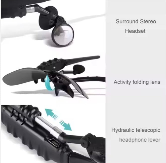 Gafas con auriculares para móvil
