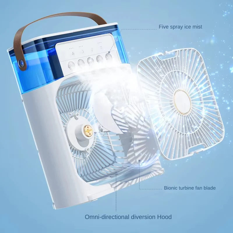 Ventilador humidificador de nebulización blanco