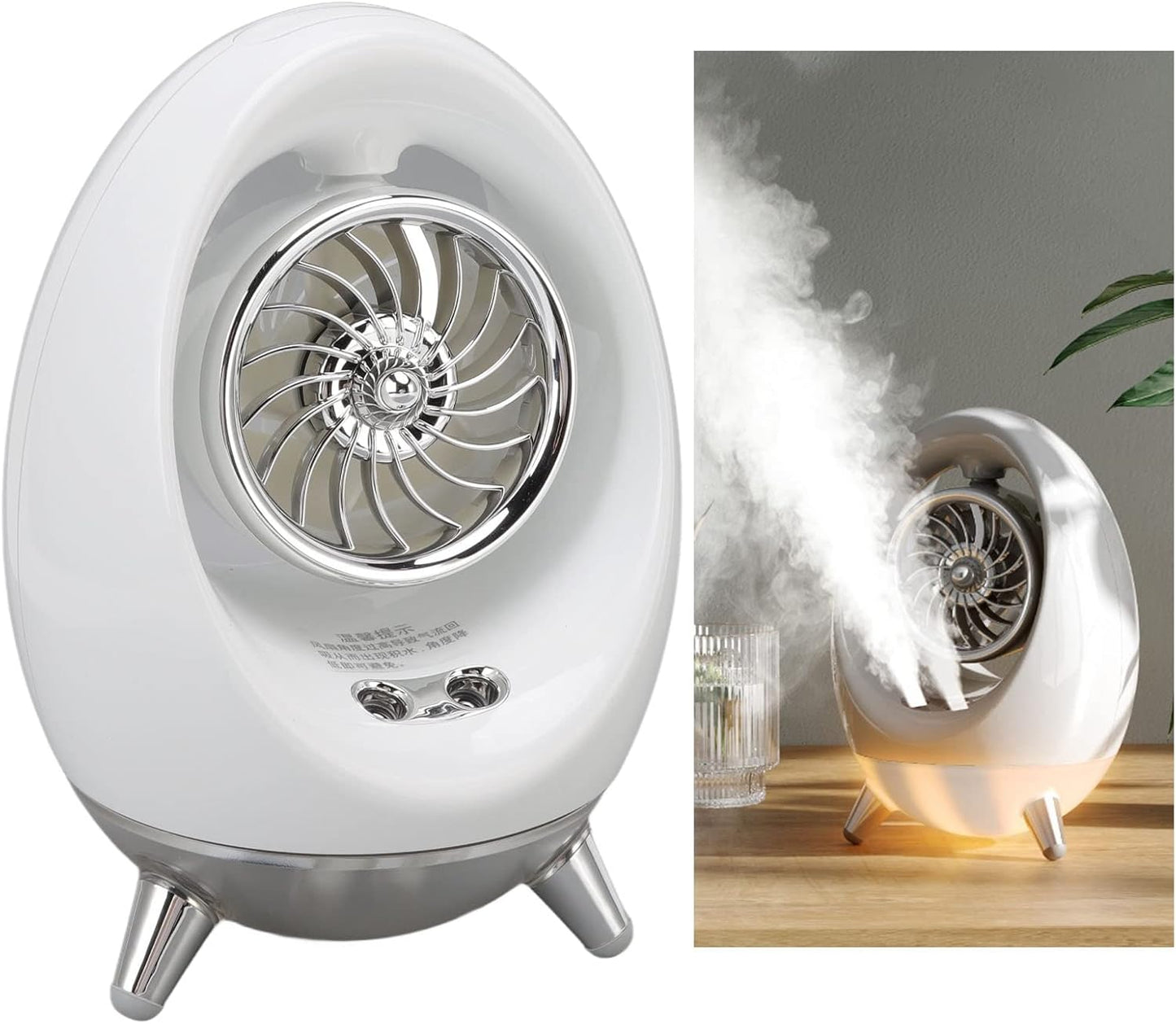 Ventilador de refrigeración con lámpara de noche y humidificador