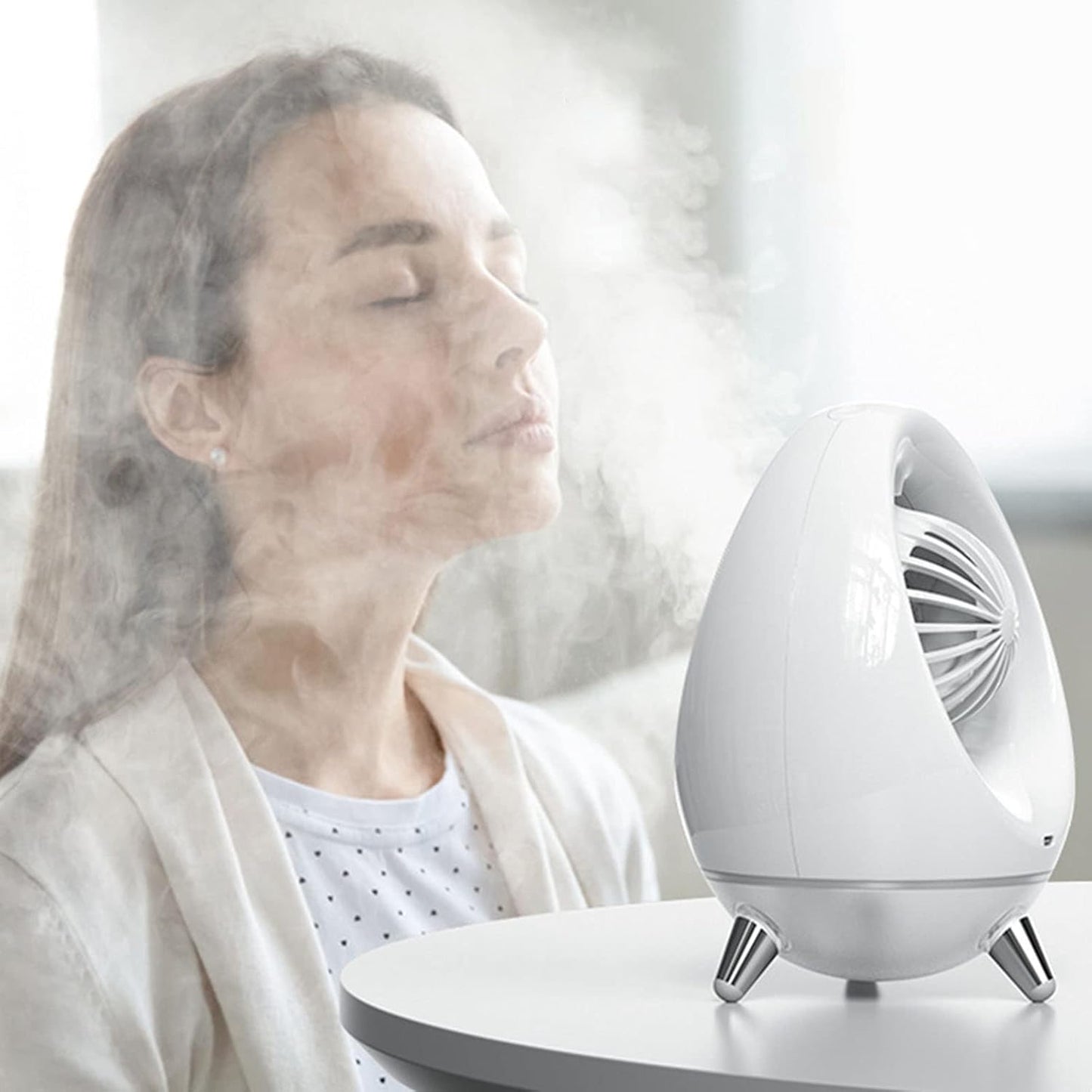 Ventilador de refrigeración con lámpara de noche y humidificador