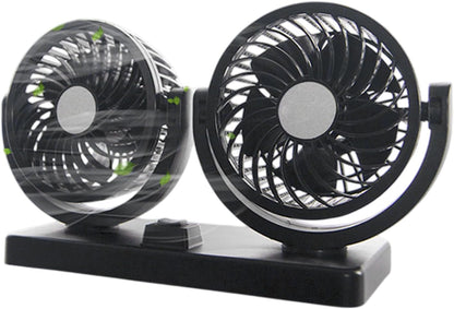 Ventilador Coche Doble Cabeza USB